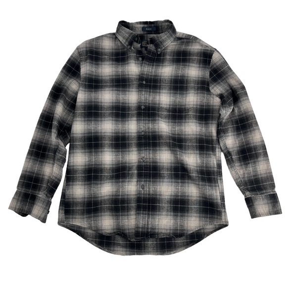 Pendleton Other - Vintage Pendleton Flannel Mens Medium Black White Plaid Button Front Shirt Mason